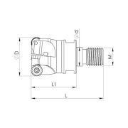 Heikenei VT EMR 32x4 M16 RPMT 10T3 Vidalı Tarama Başlığı KYCR