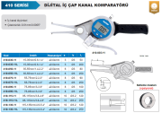 ACCUD Dijital İç Çap Kanal Komparatörü 410 Serisi 75-95mm - 250mm