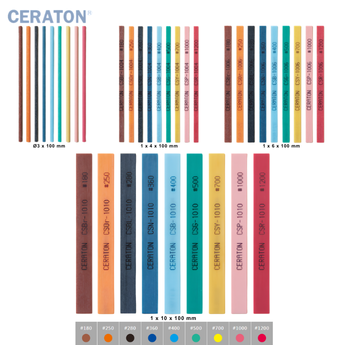 Ceraton Seramik Gaz Taşı Lama - 1x4x100 -  500 KUM