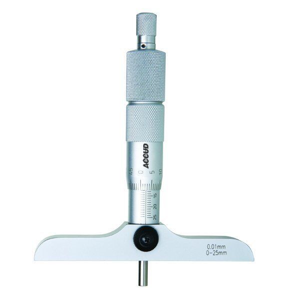 ACCUD Derinlik Mikrometresi 391 Serisi 0-100mm - 101.5x17mm