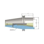 Heikenei BT50 SK40-70 Reduksiyon Kovanı MAS403
