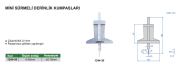 INSIZE 1244-30 Mekanik Derinlik Kumpası 0-30 mm