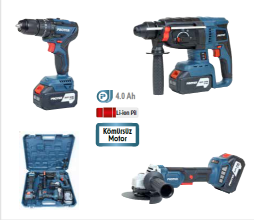 PROTER Şarjlı 3'lü Set  PST 903 TRİO
