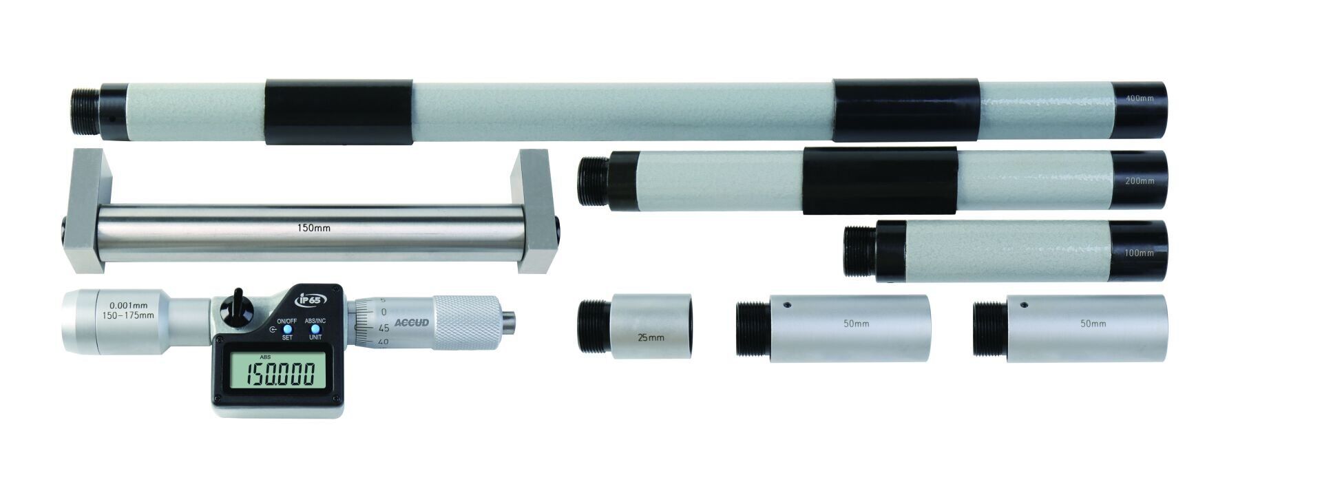 ACCUD Dijital Boru Tipi İç Çap Mikrometresi 359 Serisi 150-2000mm