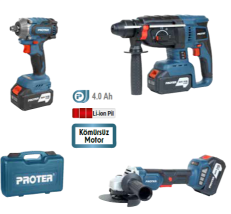 PROTER Şarjlı 3'lü Set PST 913 TRİO