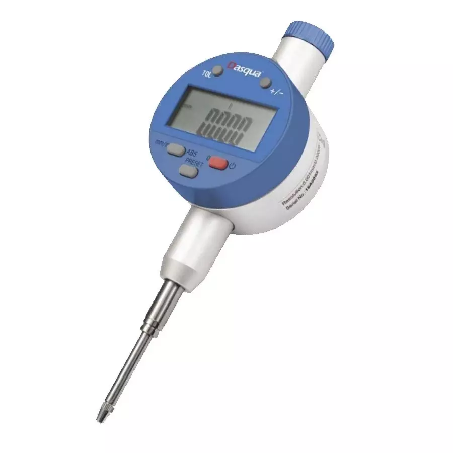 Dasqua 0-25.4mm Dijital Komparatör Saati IP65 Yağa, Suya Dirençli 0.001mm 5820-0010