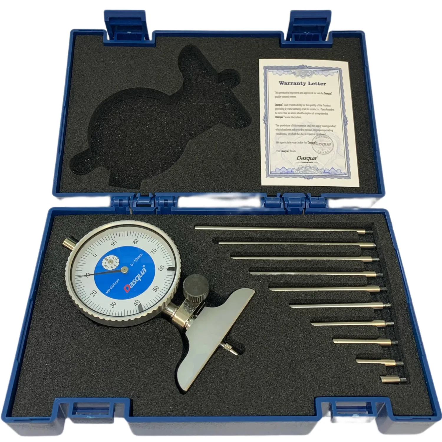 Dasqua 0-10mm Mekanik Derinlik Komparatör Seti 5821-1100