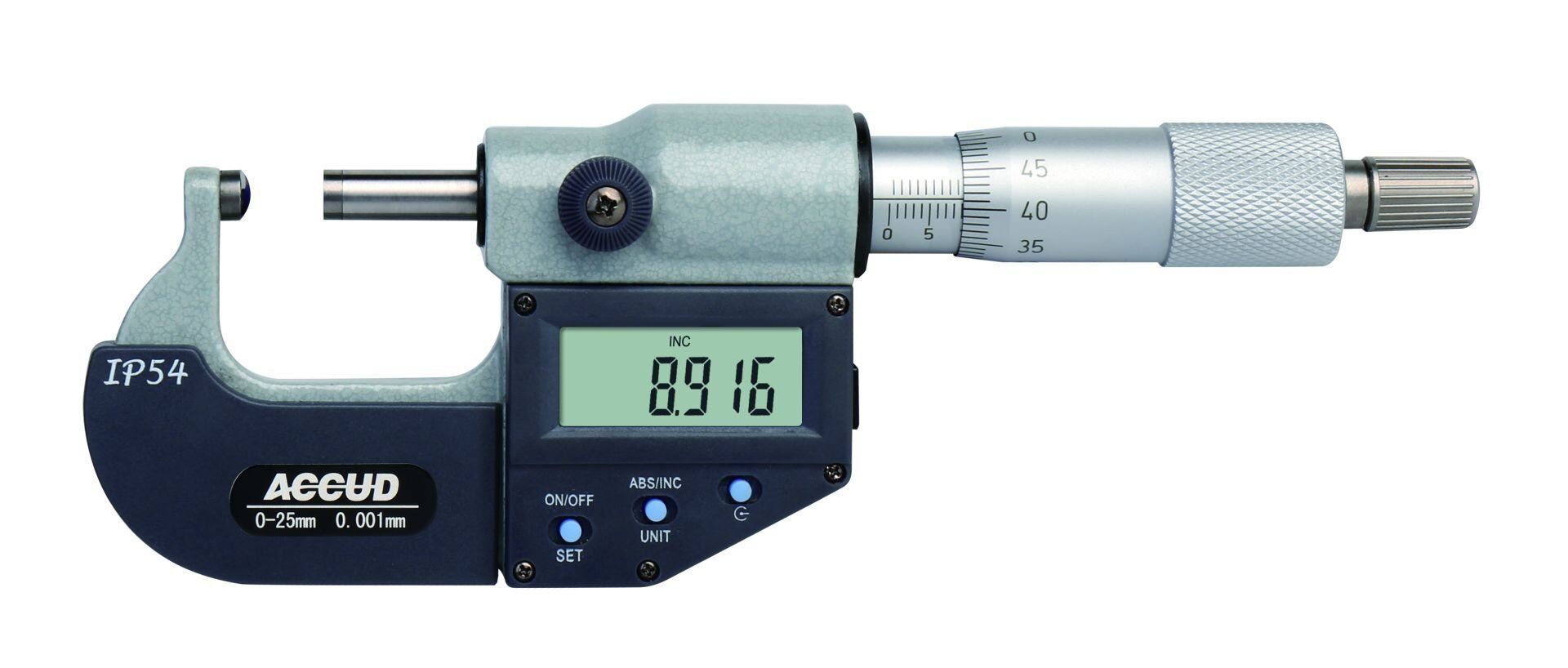 ACCUD Dijital Boru Et Kalınlığı Mikrometresi 331 Serisi Tip A 50-75 mm