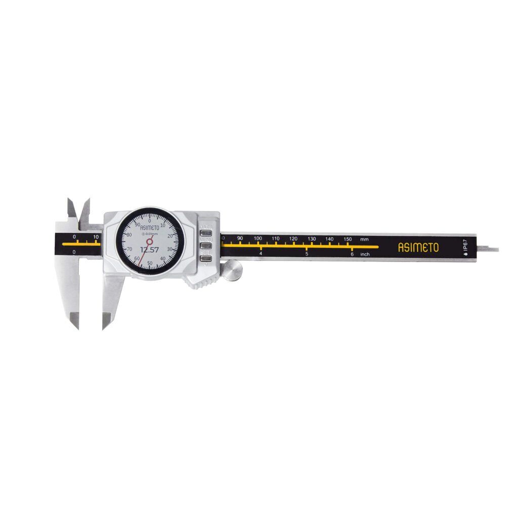 Asimeto IP67 Dijital ve Saatli Kumpas 150mm AS-305068