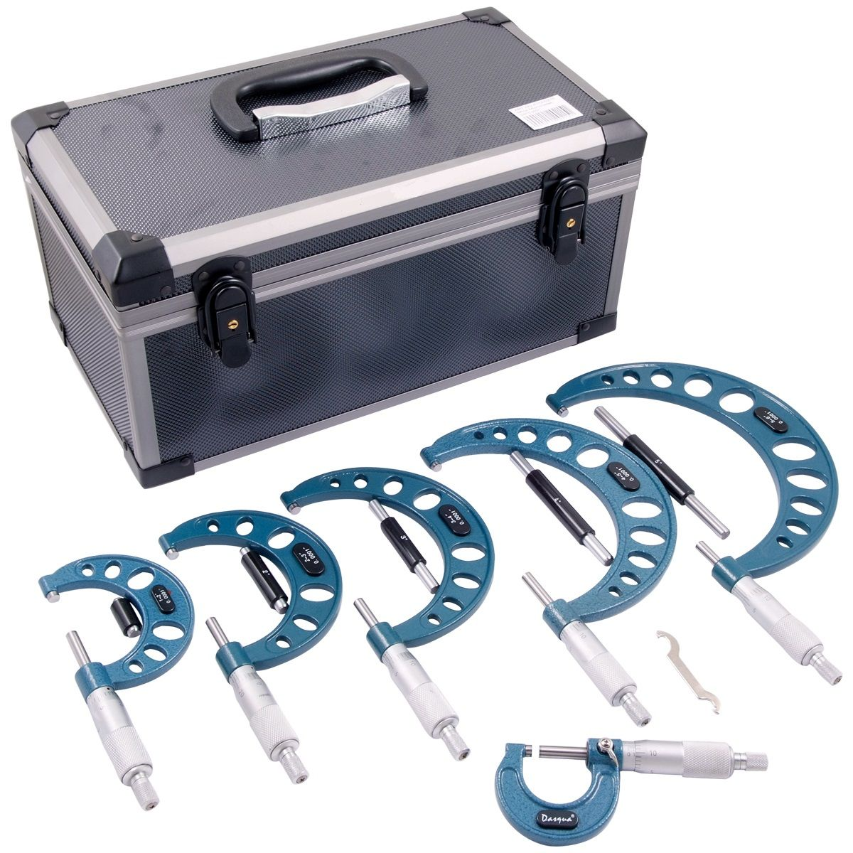 Dasqua 0-6'' 6 Parça Mekanik Mikrometre Seti 0.001'' 4112-0216