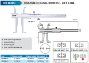 ACCUD Mekanik İç Çap Kanal Kumpası 109 Serisi - Çift Çene 9-150mm
