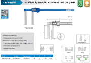 ACCUD Dijital İç Çap Kumpası-Pimli 136 Serisi - Uzun Çeneli 90mm