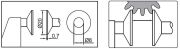 ACCUD Dijital Sabit Milli Disk Mikrometresi 332 Serisi 25-50 mm