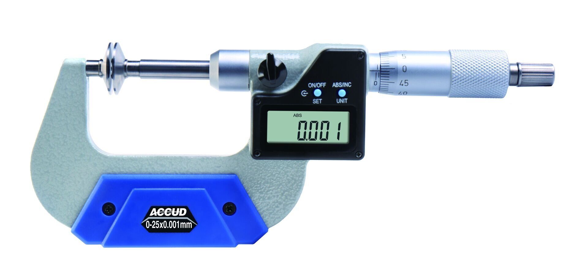 ACCUD Dijital Sabit Milli Disk Mikrometresi 332 Serisi 50-75 mm
