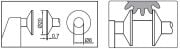 ACCUD Dijital Sabit Milli Disk Mikrometresi 332 Serisi 100-125 mm