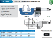 ACCUD Dijital Kumpas Tipi Mikrometre 338 Serisi 50-75 mm