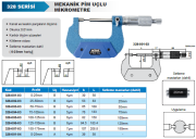 ACCUD Mekanik Pim Uçlu Mikrometre 328 Serisi Tip B 100-125 mm