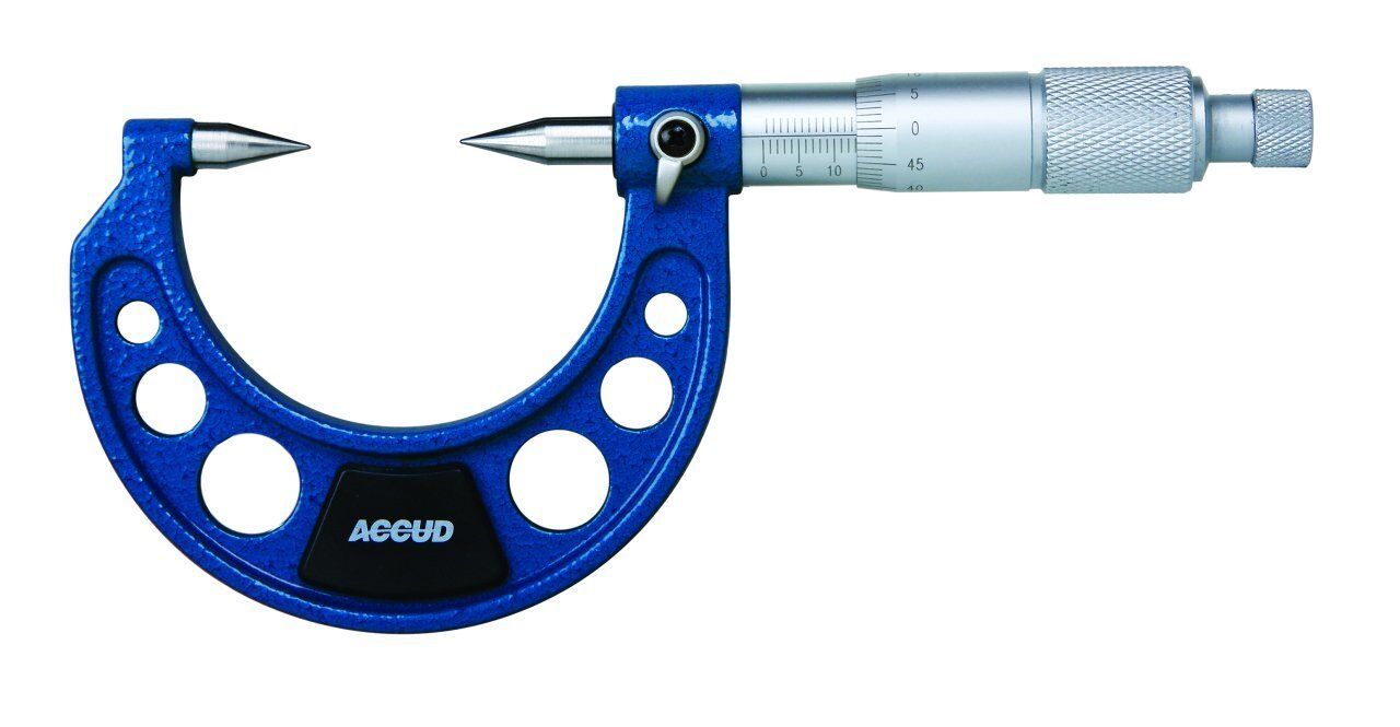 ACCUD Mekanik Nokta Uçlu Mikrometre 327 Serisi Tip A 0-25 mm