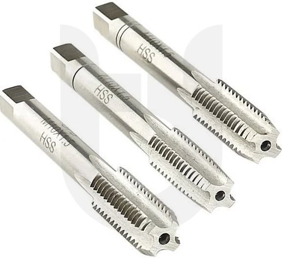 TDS M10 HSS 3\'Lü Metrik El Takım Kılavuzu DIN 352