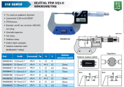 ACCUD Dijital Pim Uçlu Mikrometre 318 Serisi Tip B 0-25 mm
