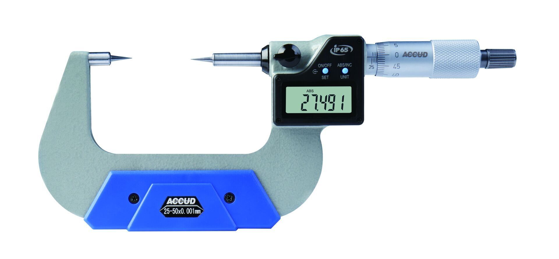 ACCUD Dijital Nokta Uçlu Mikrometre 317 Serisi Tip B 0-25 mm