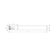 Heikenei BMR D16 W16 L150 Z02 WNMX 0603 Silindir Saplı Takma Uçlu Freze (High Feed) KRLY