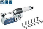 Dasqua 0-25mm Değiştirilebilir Uçlu Dijital Mikrometre 4210-2103