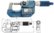 Dasqua 0-25mm Dijital Dış Çap Mikrometre IP65 Yağa, Suya Dirençli 4410-2105-A