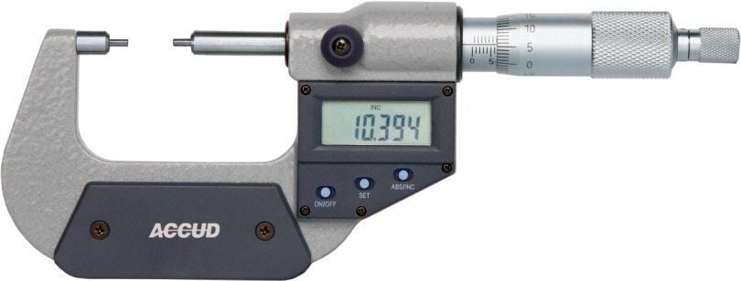ACCUD Dijital Pim Uçlu Mikrometre 318 Serisi Tip A 0-25 mm