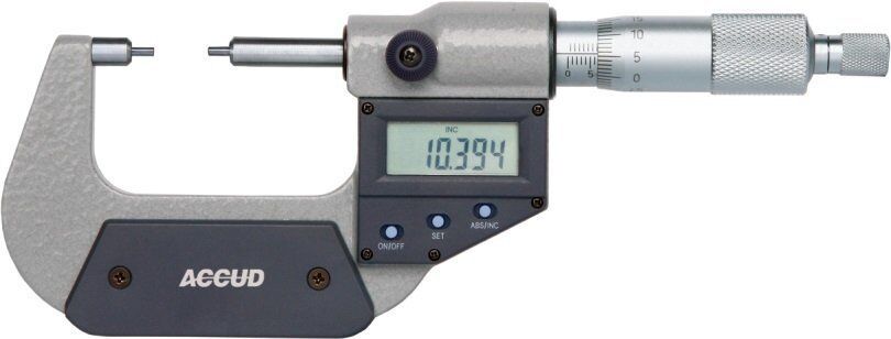 ACCUD Dijital Pim Uçlu Mikrometre 318 Serisi Tip A 75-100 mm
