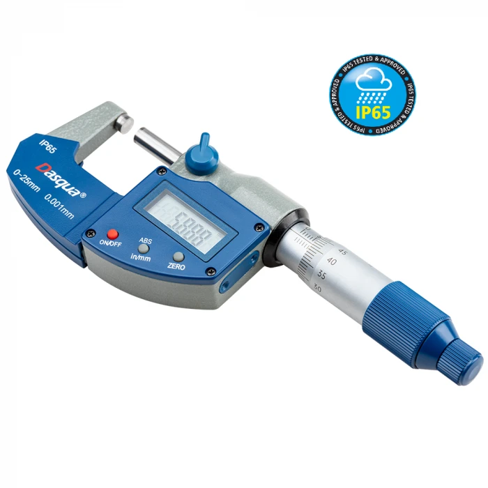 Dasqua 75-100mm Dijital Dış Çap Mikrometre IP65 Yağa, Suya Dirençli 0.001mm 4410-1120