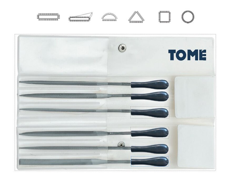 200mm Tome Saatçi̇ Eğe Takimi Sapli 6 Parça