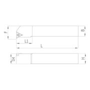 Heikenei STFCL 25x25 M16 Dış Çap Tornalama Kateri
