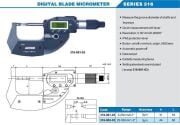 ACCUD Dijital Bıçak Ağızlı Mikrometre 316 Serisi 25-50 mm