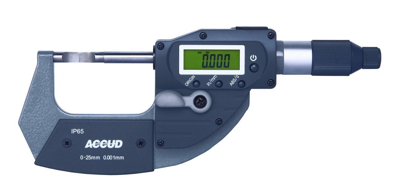 ACCUD Dijital Bıçak Ağızlı Mikrometre 316 Serisi 25-50 mm