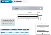 ACCUD Düz Kenarlı Cetvel 991 Serisi 1000mm