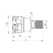 Heikenei VT 40x6 M16 LNMx 0603 Vidalı Tarama Başlığı KRLY