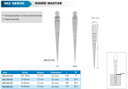 ACCUD Konik Mastarlar 962 Serisi 0.8-15mm