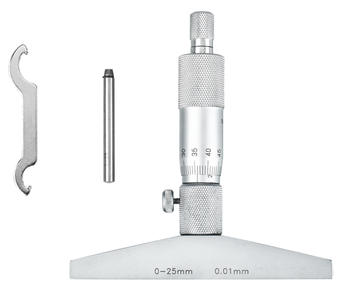 Dasqua 0-100mm Mekanik Derinlik Mikrometresi 0.01mm 4611-8120
