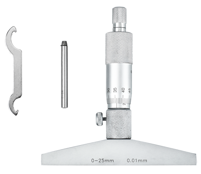 Dasqua 0-25mm Mekanik Derinlik Mikrometresi 0.01mm 4611-8105