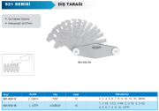 ACCUD Diş Tarağı 921 Serisi 2-20mm