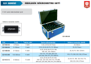 ACCUD Mekanik Dış Çap Mikrometre Seti 0-75mm Set