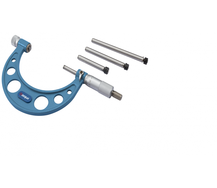 Dasqua 300-400mm Değiştirilebilir Uçlu Mekanik Dış Çap Mikrometre 0.01mm 4801-0007