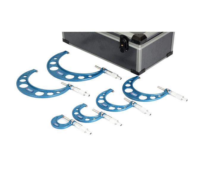 Dasqua 0-150mm 6 Parça Mekanik Mikrometre Seti 0.001mm 4111-8220