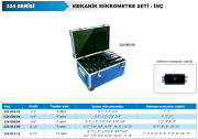 ACCUD Mekanik Dış Çap Mikrometre Seti - İnç 0-12 inç Set