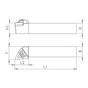 Heikenei MTJNL 25x25 M22 Dış Çap Tornalama Kateri