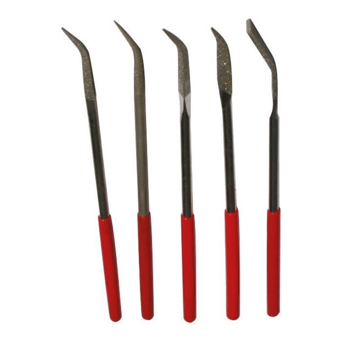 PLD Tek Tarafli Eği̇k Elmas Eğe Set/5 Adet