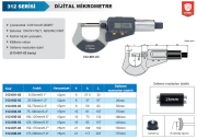 ACCUD Dijital Dış Çap Mikrometresi 312 Serisi 100-125 mm
