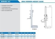 ACCUD Mini Mekanik Yükseklik Mihengiri 187 Serisi 0-150mm