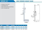 ACCUD Mini Mekanik Yükseklik Mihengiri 187 Serisi 0-250mm